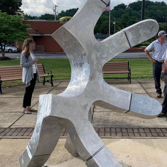 Sculpture en aluminium abstraite de vente chaude en métal extérieur d'art grande pour le restaurant à la maison d'hôtels