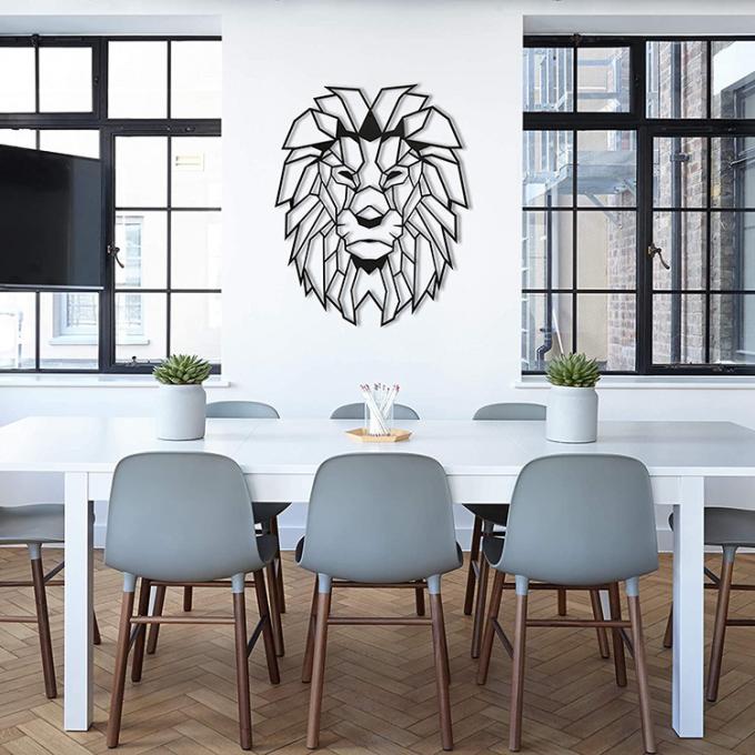 Illustration esthétique de Lion Wall Decorations Animal Metal en métal de décor de ferme de conception pour la cabine rustique